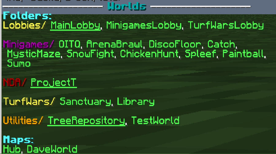 EnderCore (2020-2021) Minecraft Server Plugin | Team of 3+ Primary Contributions: ● Assisted in designing an admin tool for Minecraft level designers ● Iterated upon design with user feedback ● Lead project-wide QA efforts