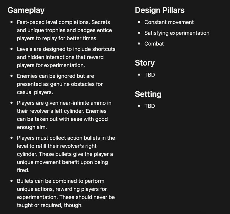 Project Revolver 2024 Created using Notion